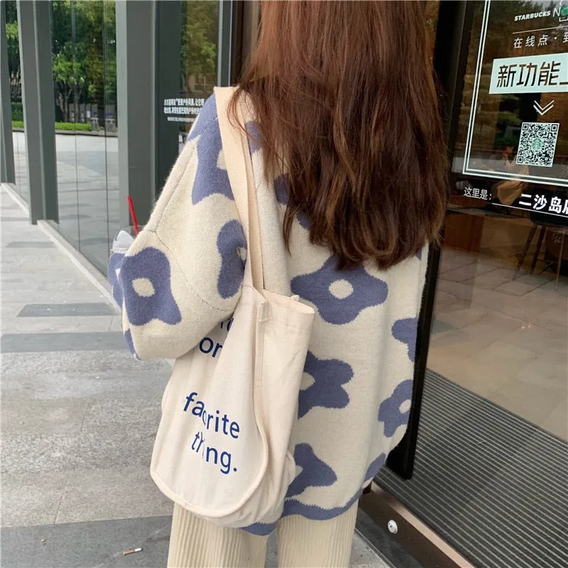 Flower Power Pullover Sweater