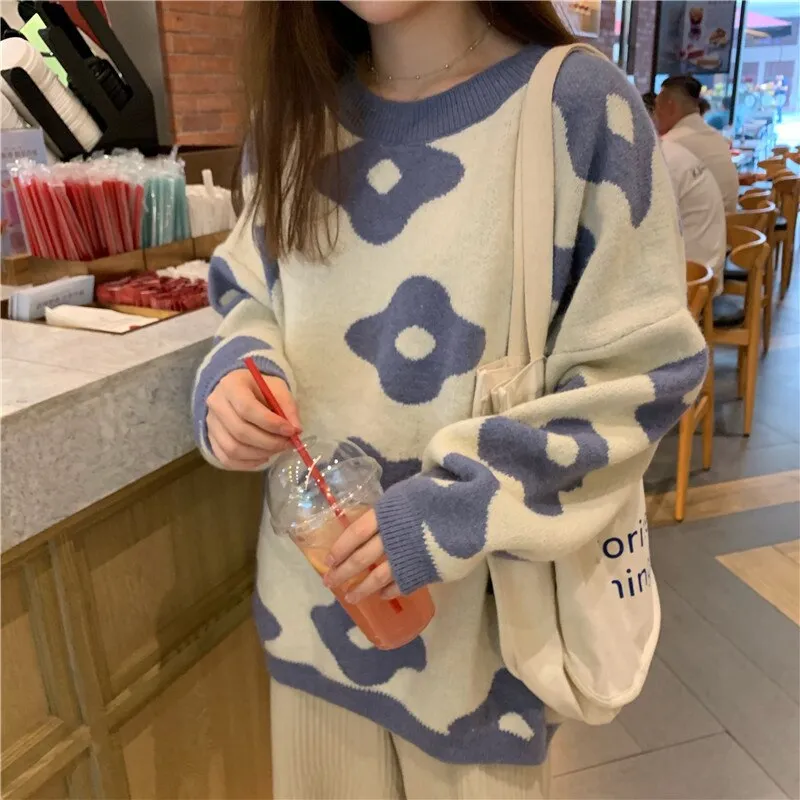Flower Power Pullover Sweater