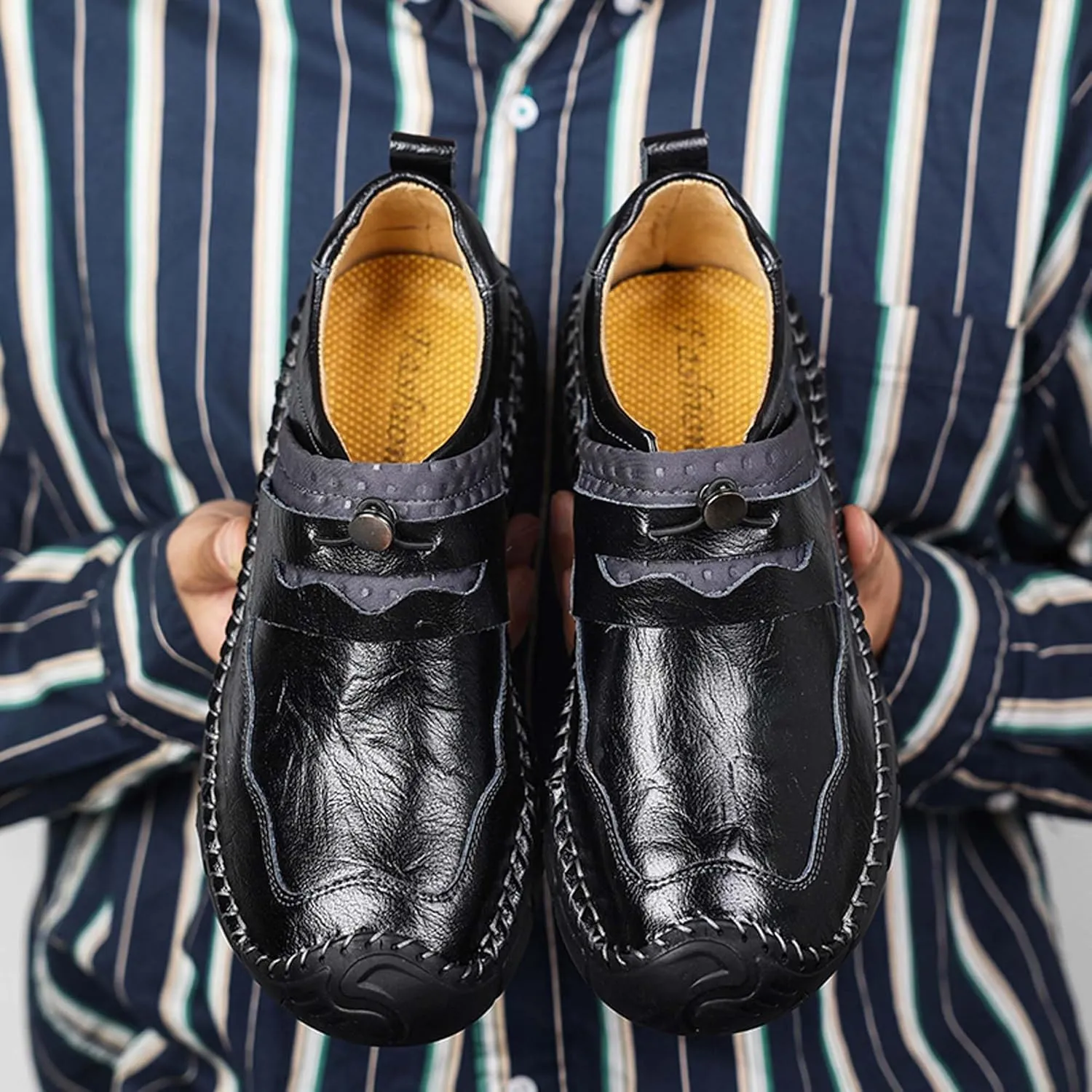 Men's Casual Walking Loafers Classic Business Office Formal Uniform Driving Work Slip Resistant Lightweight Outdoor Sports Climbing Hiking Shoes