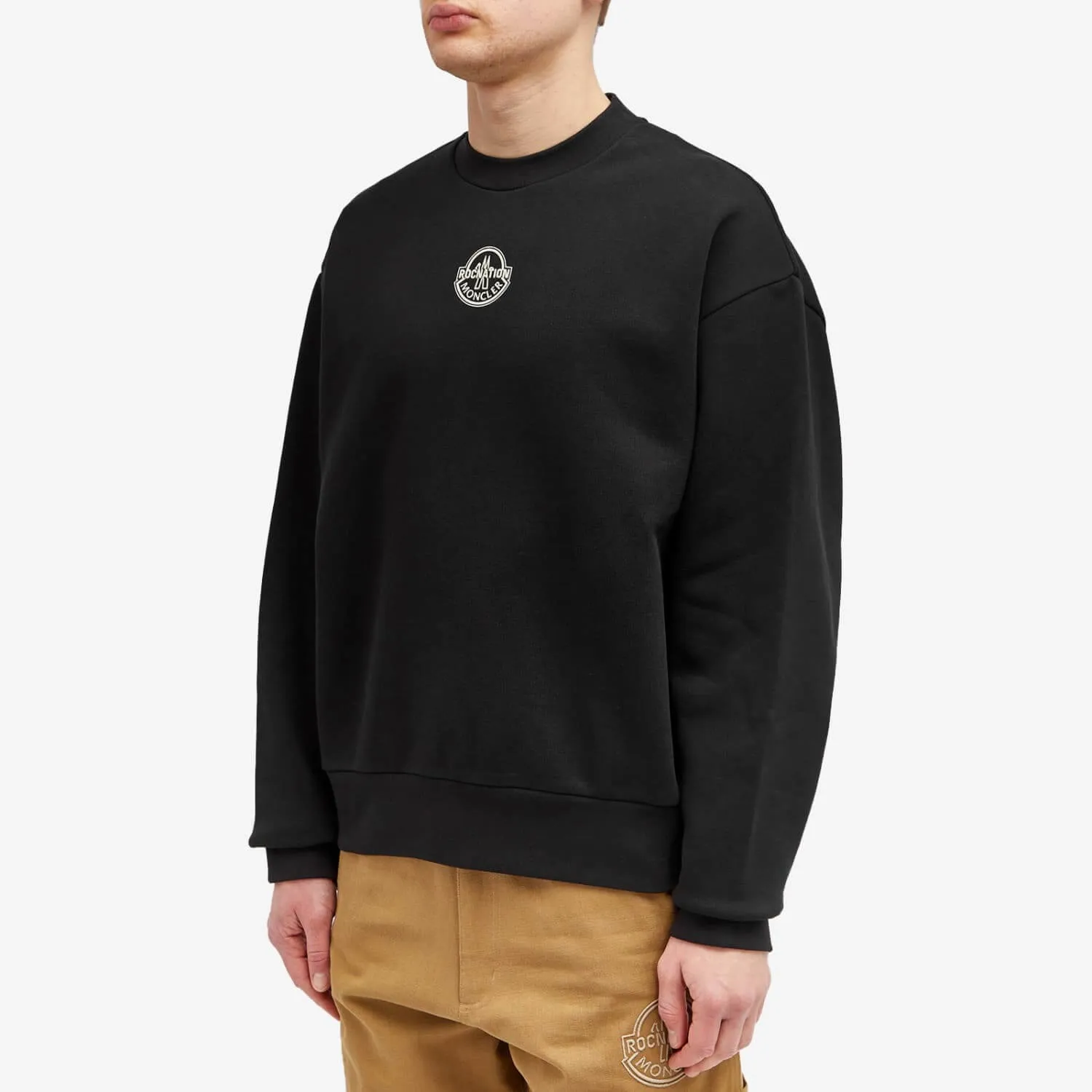 Moncler Genius X Roc Nation Crew Sweatshirt, black
