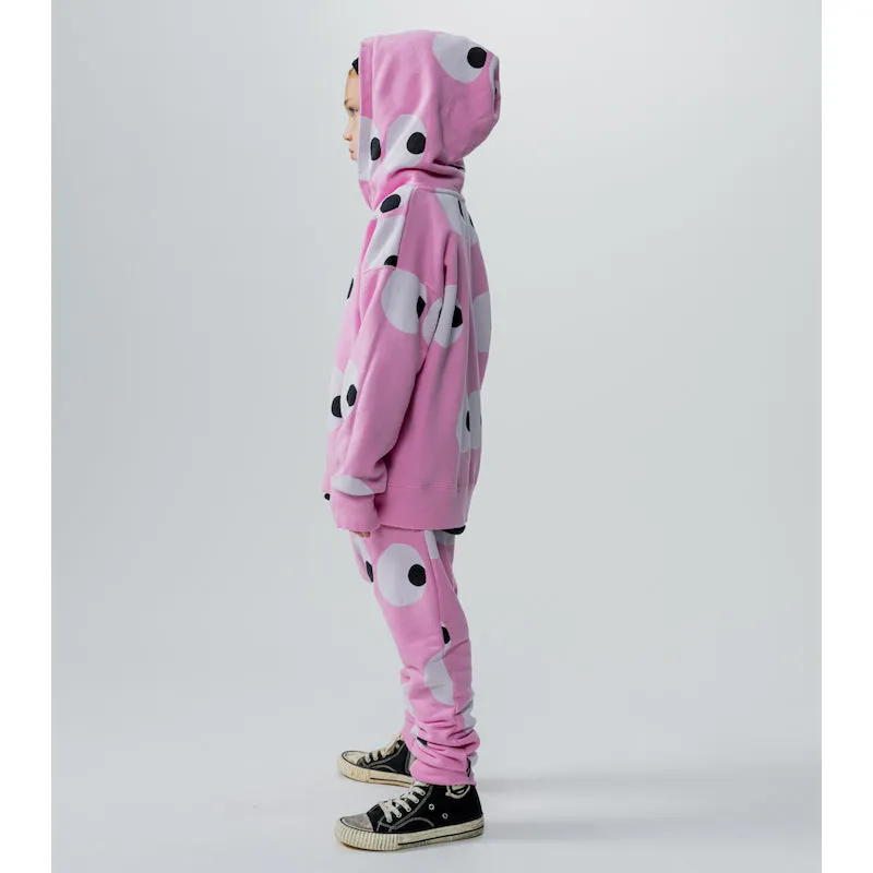 NUNUNU French Side Eye Baggy Pants Super Pink