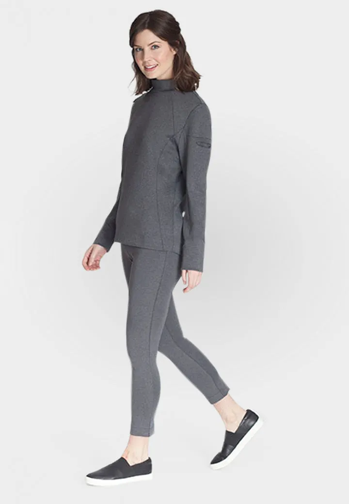 Rise & Shine Legging Pant (Charcoal Grey)