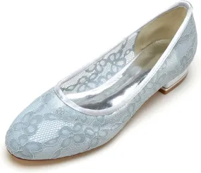 TarfiC Women's Flats, Foldable Ballet Flats for Women, Lace Round Toe Comfort Light Weight Slip-On Dress Shoes