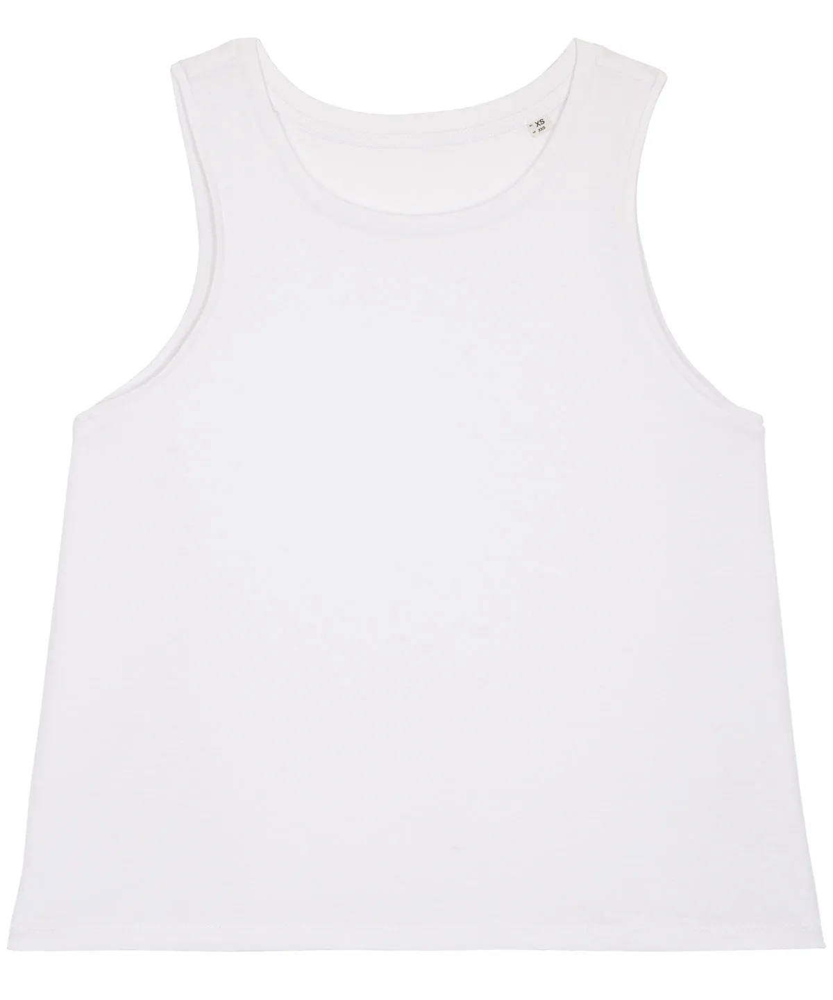 Womens Stella Dancer crop tank top (STTW038) | White
